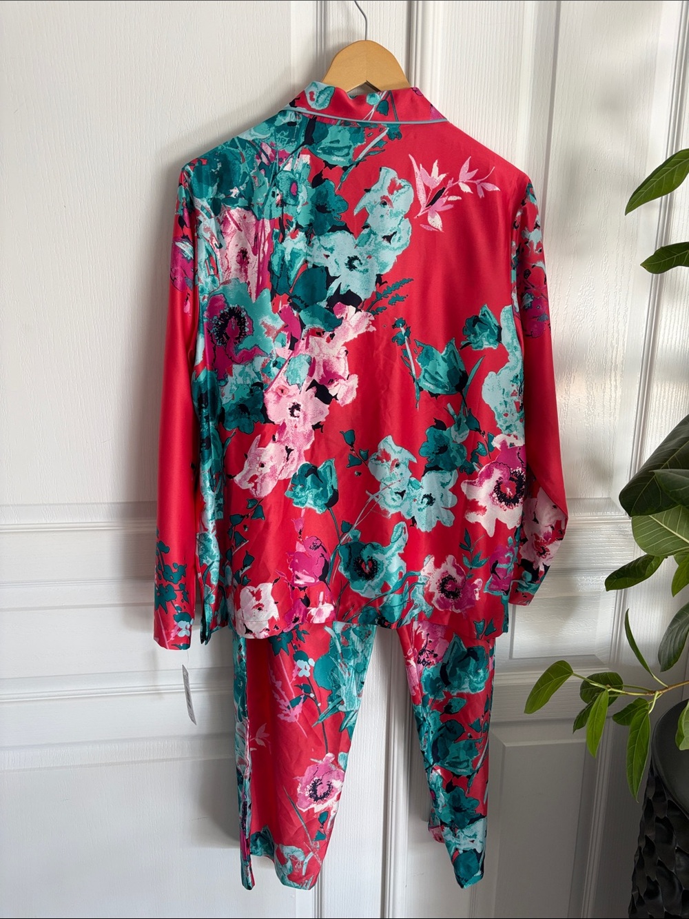 🆕 NATORI Bloom Floral Satin 3 piece Lounge/Sleep Set - Picture 8 of 13